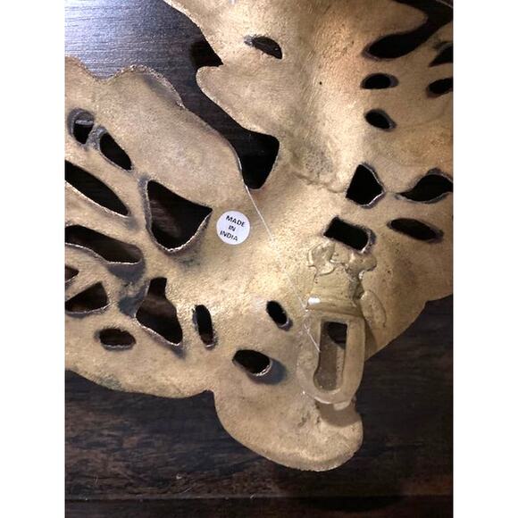 Mid Century BRASS Bonsai Tree - Made in India - Vintage Tree of Life Hanging - Picture 10 of 10